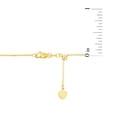 thumbnail image 3 of Adjustable Box Link Chain Necklace in 14K Gold, 0.70mm, 3 of 4