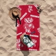 thumbnail image 2 of Logo Brands Wisconsin Badgers 38"x72" Beach Towel, 2 of 6