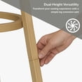 thumbnail image 6 of HH2 Home Garlington Wood Swivel Adjustable Height Stool, 6 of 23