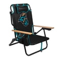thumbnail image 1 of Logo Brands Coastal Carolina Chanticleers Reclining Beach Chair, 1 of 7