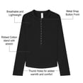 thumbnail image 8 of Outdoor Voices Women's Rib Henley Top, 8 of 9