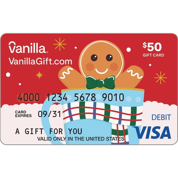 Vanilla® Visa® Gift Happy Holidays $50 Email Delivery Gift Card