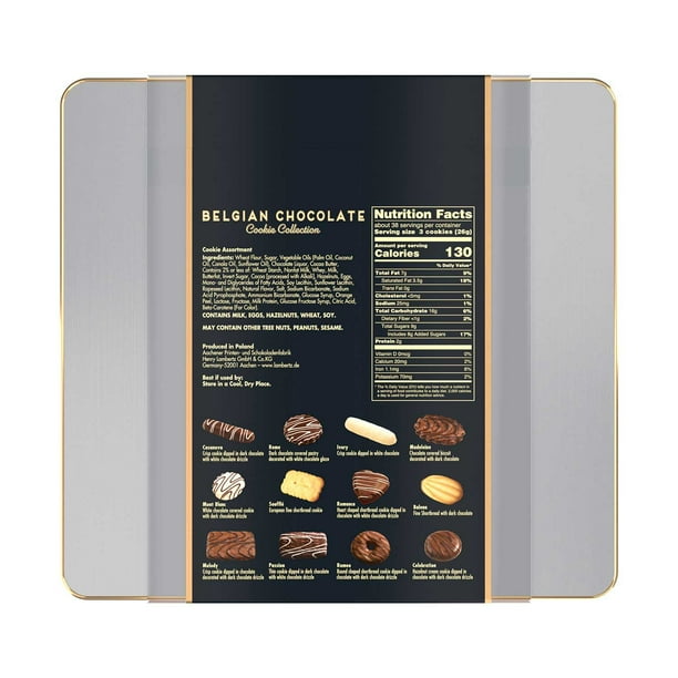 Member's Mark Belgian Chocolate Cookie Collection Tin, 1000g
