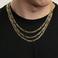 thumbnail image 5 of Solid Figaro Chain Necklace in 14K Gold, 5 of 5