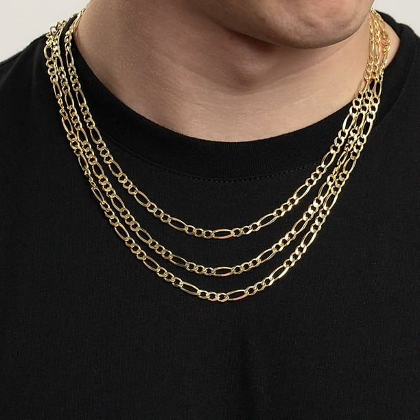 Solid Figaro Chain Necklace in 14K Gold - Samsclub.com