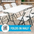 thumbnail image 3 of Lifetime 6-Foot Fold-In-Half Table, 3 of 25