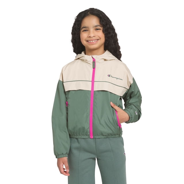 Champion Girls Colorblocked Windbreaker Jacket
