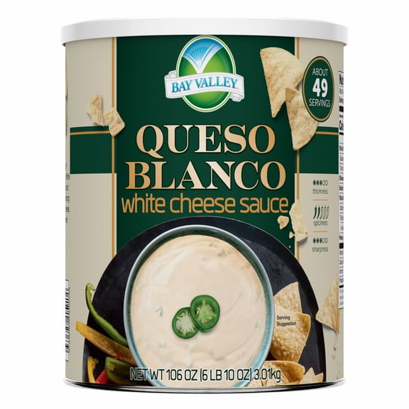 Bay Valley White Queso Cheese Sauce, 106 oz.