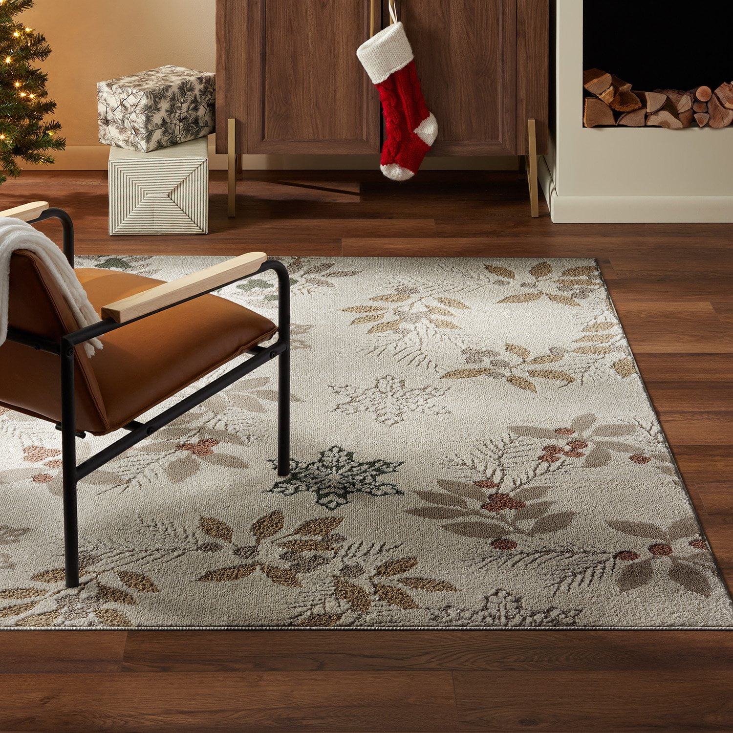 Frosty Bells Winter Whispers Holiday Area Rug, Assorted Sizes