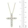 thumbnail image 2 of 2.00 CT. T.W. Diamond Cross Pendant in 14K Gold, 2 of 6
