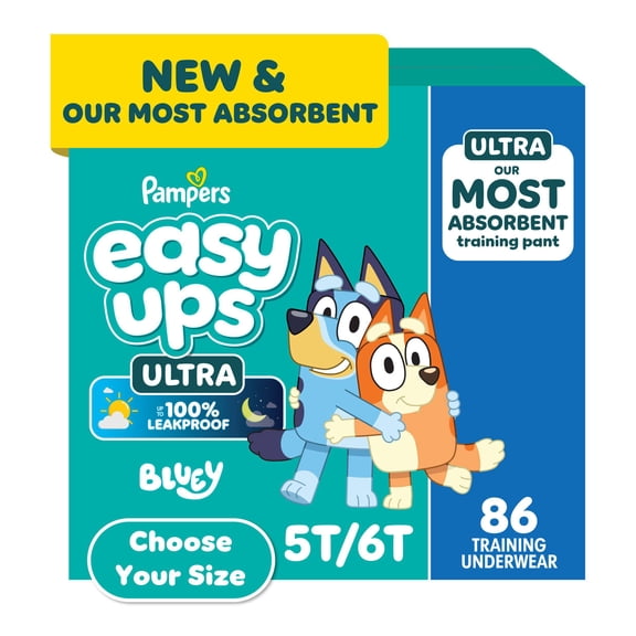 Pampers Easy Ups Training Pants Underwear, Sizes 2T-6T