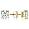thumbnail image 2 of Round Diamond Studs in 18K Gold, 2 of 3