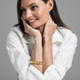 thumbnail image 5 of Neuhardt Pyramid Bangle Bracelet in 18K Gold Vermeil, 5 of 7