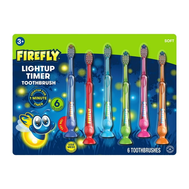Firefly Lightup Timer Toothbrush, 6 ct.