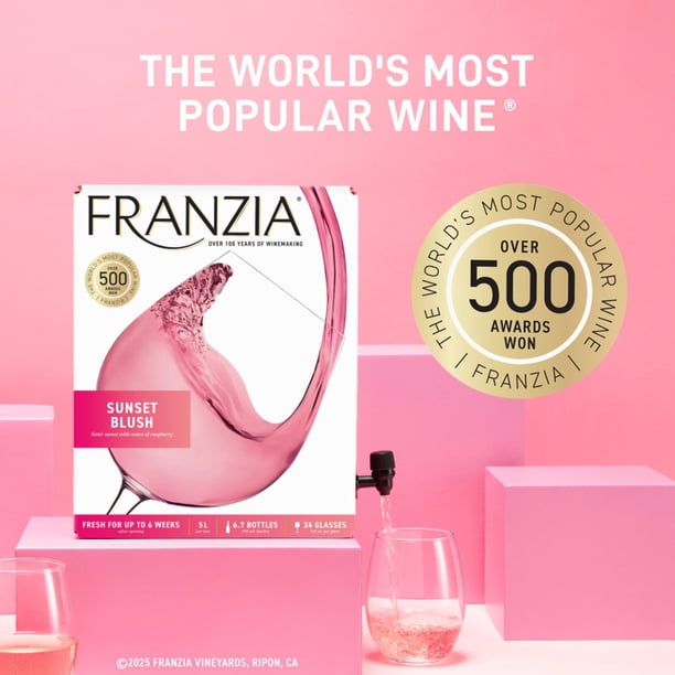 Franzia Sunset Blush Pink Wine (5 L box) - Samsclub.com