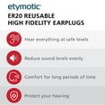 thumbnail image 3 of Etymotic Ety-Plugs Reusable High-Fidelity Earplugs,1 Large Pair, 3 of 10