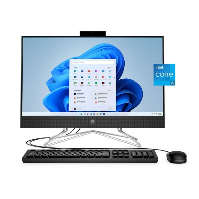 HP 23.8" All-in-One - 11th Generation Intel® Core™ i5-1135G7 - FHD Touch-Enabled Screen - Intel® Iris® Xe Graphics - 8GB Memory - 512GB SSD Drive - USB Black Wired Keyboard and Mouse Combo - HP Privacy Camera - 2 Year Warranty Care Pack - Windows OS