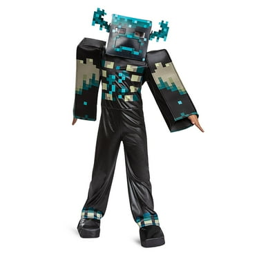 Minecraft Warden Children's Deluxe Glow-In-The-Dark Costume