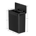 thumbnail image 8 of EKO Fluted Resin Slim Motion Sensor Trash Can 2.6 Gallon, 8 of 10