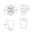 thumbnail image 6 of Mayne Bristol 18" Tall Planter, 6 of 6