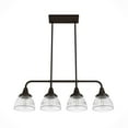 thumbnail image 9 of Hunter Cypress Grove with Clear Holophane Glass 4 Light Chandelier Ceiling Light Fixture, 9 of 10