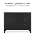 thumbnail image 5 of Delta Children Brooks 6 Drawer Dresser with Interlocking Drawers, Choose Color, 5 of 11