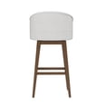 thumbnail image 9 of HH2 Home Upholstered Barrel Back Wood Adjustable Height Swivel Bar Stool, 9 of 19