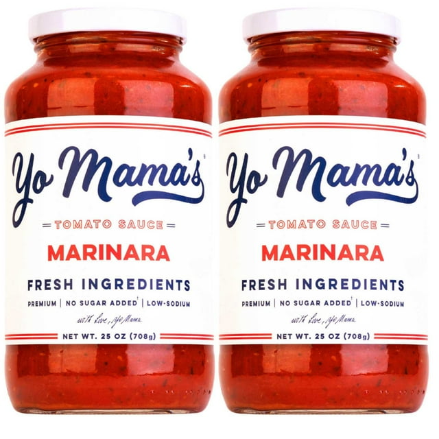 Yo Mama's Foods Low-Sodium Marinara Pasta Sauce, 25 oz., 2 pk.