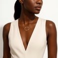 thumbnail image 5 of 0.80 CT. T.W. Open Oval Round Cut Diamond Necklace in 14K Gold, 5 of 6