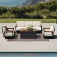 thumbnail image 6 of Mirador Nassau Deep Seating Fire Seating Set with Sunbrella Fabric, 4pc, 6 of 14