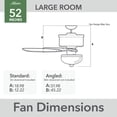 thumbnail image 5 of Hunter 52" Italian Countryside P.A. Cocoa Ceiling Fan with LED Light Kit and Pull Chain, 5 of 12