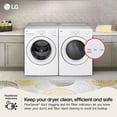 thumbnail image 10 of LG 7.4 cu. ft. Large Capacity Smart Front Load Electric Dryer with AI Sensor Dry, 10 of 12