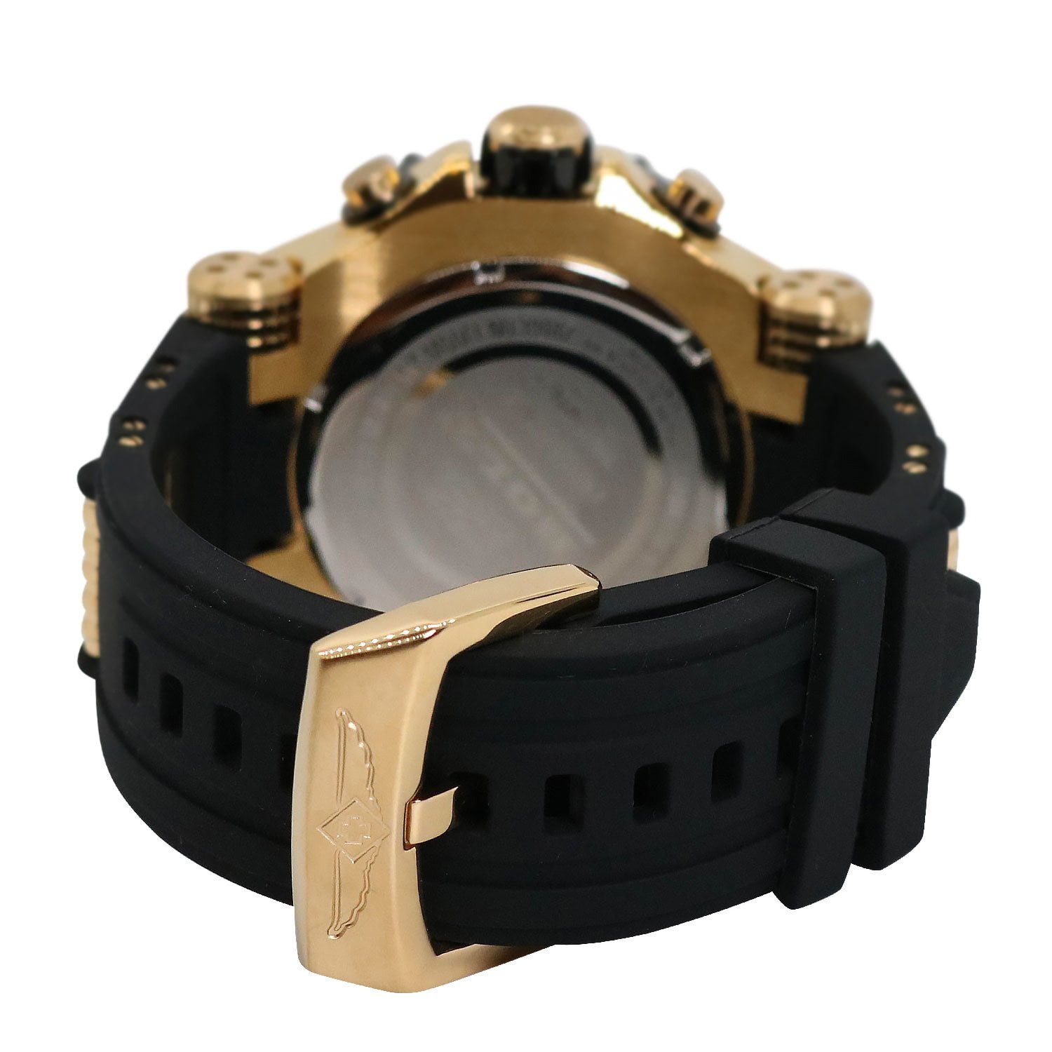 Invicta Men's Bolt Quartz 52mm Gold Tone Stainless Steel & Black