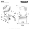 thumbnail image 2 of Lifetime Weather-Resistant Adirondack Chair, 2 of 16