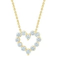 thumbnail image 1 of 0.50 CT. T.W. Round Cut Heart Shaped Diamond Pendant Necklace in 14K Gold, 1 of 6