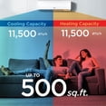 thumbnail image 5 of BLACK+DECKER 11,500 BTU Split Air Conditioner with Heat, 115V, 5 of 9