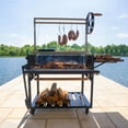 thumbnail image 2 of Backyard Discovery Heritage Steel Grill with Wood Fire and Charcoal, 2 of 13