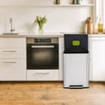 thumbnail image 9 of Simpli-Magic 16 Gallon (30L x 30L) Dual Compartment Step Trash Can, Multiple Colors – Kitchen Garbage Can with Slow-Close Lids – Waste & Recycling Bins, Odor Control, Hands-Free, Easy to Clean, 9 of 10