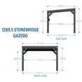 thumbnail image 11 of Backyard Discovery Stonebridge Steel Gazebo, Choose Size, 11 of 13