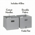 thumbnail image 4 of RiverRidge Kids Corner Playroom 6 Cubby Cabinet with 4 Folding Storage Bins, 4 of 7