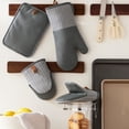 thumbnail image 2 of Member's Mark 4 -Pack Yarn Dyed Silicone Oven Mitt, Pot Holder, Mini Mitt Set, 2 of 5