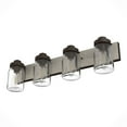 thumbnail image 7 of Hunter Devon Park with Clear Glass Bathroom Vanity Wall Light Fixture, 7 of 8