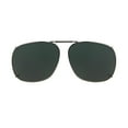 thumbnail image 1 of Haven ClipOn Sunglasses, Square 3 Gun Metal 57 Gray Anti-Reflective Coating, 1 of 1