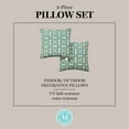 thumbnail image 9 of Martha Stewart Tulum Indoor/Outdoor Decorative Pillow, Set of 2, Choose Size, 9 of 10