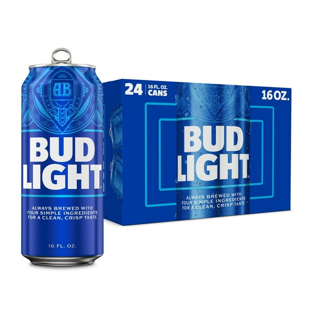 Bud Light Lager Beer, 16 fl. oz. can, 24 pk.