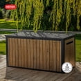 thumbnail image 4 of Keter Signature Collection 170 Gal. Deck Box for Indoor/Outdoor Storage, 4 of 17