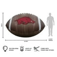 thumbnail image 4 of Logo Brands Arkansas Razorbacks Pre-Lit 10'x6' Inflatable Football, 4 of 6