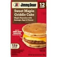 thumbnail image 1 of Jimmy Dean Sweet Maple Griddle Cake Breakfast Sandwich, Frozen, 12 ct., 1 of 6