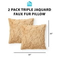 thumbnail image 5 of HGTV 2-Pack Autumn Bliss Triple Layer Jacquard Throw Pillow 22"x22", 5 of 5