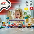 thumbnail image 2 of LEGO DUPLO Town F1 Team Race Cars & Drivers Building Toy, 70 pcs., 2 of 6